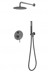 BESCO - Podomítkový sprchový set SLIM DECCO/ILLUSION II/VEO Grafitová (BABPDIIIGR)