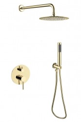 BESCO - Podomítkový sprchový set SLIM DECCO/ILLUSION II/VEO Zlatá lesklá (BABPDIIIJZ)