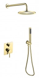 BESCO - Podomítkový sprchový set SLIM DECCO/ILLUSION II Zlatá (BABPDIIIZL)