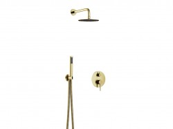BESCO - Podomítkový sprchový set SLIM DECCO/ILLUSION II Zlatá broušená (BABPDIIIBZ)