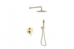 BESCO - Podomítkový sprchový set SLIM DECCO/ILLUSION II Zlatá lesklá (BABPDIIIJZ)