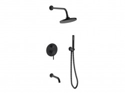 BESCO - Podomítkový sprchový set VEO černá (BABPVCZ)