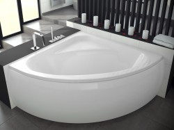 BESCO - Rohová vana LUKSJA - Nožičky k vaně - Bez nožiček, Rozměr vany - 148 × 148  (VANLUK150)