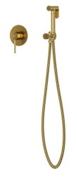 BESCO - Set s bidetovou sprškou VEO zlatá broušená (BABBVZBZ)