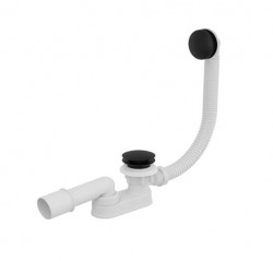 BESCO - Vanový sifon Click-Clack s přepadem - Barva - Chrom (VANSMAKKP)