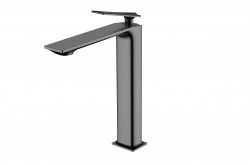 BESCO - Vysoká stojánková umyvadlová baterie ASPIRA I grafitová (BABUAIGR)