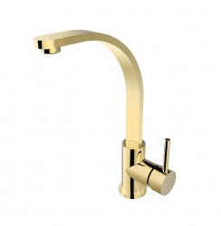BESCO - Vysoká stojánková umyvadlová baterie DECCO I Zlatá (BABUDIZL)