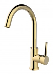 BESCO - Vysoká stojánková umyvadlová baterie ILLUSION I Zlatá (BABUIIZL)