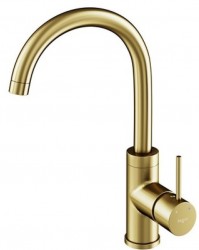 BESCO - Vysoká stojánková umyvadlová baterie ILLUSION I Zlatá broušená (BABUIIBZ)