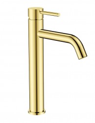 BESCO - Vysoká stojánková umyvadlová baterie VEO I zlatá (BABUVIZL)