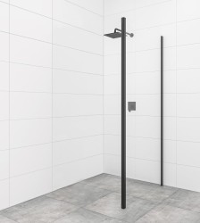 Boční zástěna ke sprchovým dveřím 80 cm SAT TEX BB SATSTENATEXD80C (SATSTENATEXD80C)