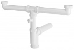 Bruckner - Dřezový sifon s odbočkou 6/4
