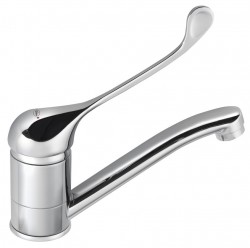 Bruckner - HOFFER stojánková umyvadlová baterie, otočné ramínko, lékařská páka, chrom (424.004.1)