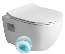 Bruckner - LUNA závěsná WC mísa, Vortex Rimless, 35,5x49cm, bílá (201.331.4)