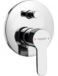 Bruckner - SIEGER podomítková sprchová baterie, 2 výstupy, chrom (914.042.1)