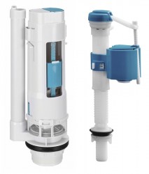 Bruckner - Splachovací souprava s DUAL tlačítkem 49, spodní napouštění 1/2