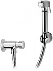 Bruckner - TEMPOR samouzavírací nástěnný ventil s bidetovou sprškou, chrom (937.040.1)