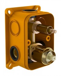 Bruckner - UNIVERSAL podomítkové těleso, 2 výstupy (312.042.1)