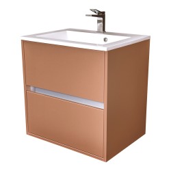 CEDERIKA - Amsterdam umyvadlová skříňka 2x šuplík barva metallic měděný korpus korpus metallic měděný šíře 60 (CA.U2B.133.060)
