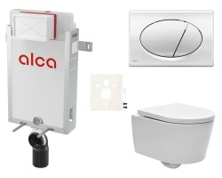 Cenově zvýhodněný závěsný WC set Alca k zazdění + WC SAT Brevis SIKOAW2 (SIKOAW2)