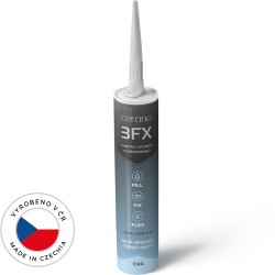 CERANO – Profesionální těsnící/lepící hmota nové generace 3FX - 3v1 - čirá (CER-670693)