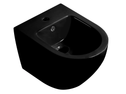 CERANO - Bidet závěsný Cesso - černá lesklá - 49x36  (CER-417398)