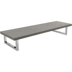 CERANO - Deska pod umyvadlo Navira Pro + 2 konzole pod desku - betonově šedá - 100x46x3,6  (CER-606240)