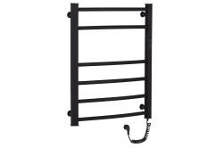 CERANO - Elektrický sušák ručníků Luca, s displejem - 97 W - černá matná - 660x550 mm (LIV-EG-6-55)