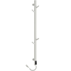 CERANO - Elektrický sušák ručníků Ramus, s displejem - 160W - bílá matná - 1400x30 mm (CER-683551)