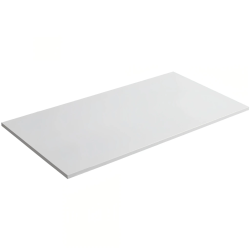 CERANO - Koupelnová deska z litého mramoru Elanys - bílá matná - 100x1,2x46  (CER-662035)