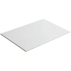 CERANO - Koupelnová deska z litého mramoru Elanys - bílá matná - 60x1,2x46  (CER-662047)