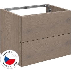 CERANO - Koupelnová skříňka pod umyvadlo Adele - TIP-ON otevírání - dub Cannolo Cremona - 60x60x44,8  (CER-006594)