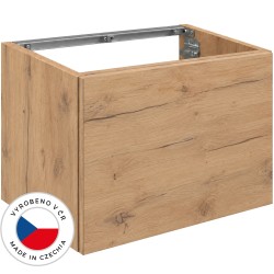 CERANO - Koupelnová skříňka pod umyvadlo Adele - TIP-ON otevírání - dub zlatý Craft - 60x40x44,8  (CER-635745)