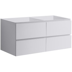 CERANO - Koupelnová skříňka pod umyvadlo Carole - bílá matná - 119x48x45  (CER-431563)