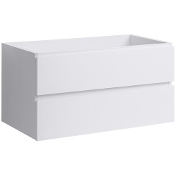 CERANO - Koupelnová skříňka pod umyvadlo Carole - bílá matná - 99x48x45  (CER-431560)