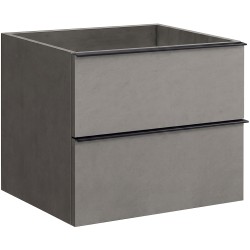CERANO - Koupelnová skříňka pod umyvadlo Velora - betonově šedá - 60x49,8x46  (CER-006769)