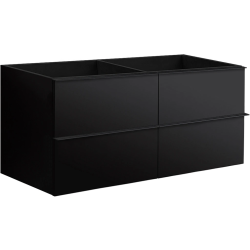 CERANO - Koupelnová skříňka pod umyvadlo Velora - černá matná - 120x49,8x45,2  (CER-8050BD7913)