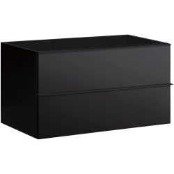 CERANO - Koupelnová skříňka pod umyvadlo Velora - černá matná - 80x49,8x46  (CER-8050BD7915)