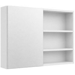 CERANO - Koupelnová zrcadlová skříňka Orea - bílá matná - 120x65x15  - 2. jakost (CER-661927_2.J_1)