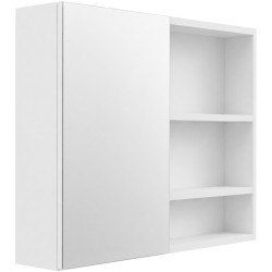 CERANO - Koupelnová zrcadlová skříňka Orea - bílá matná - 60x65x15  (CER-661918)