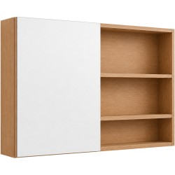CERANO - Koupelnová zrcadlová skříňka Orea - dub medový - 120x65x15  (CER-661939)