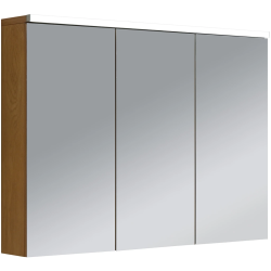 CERANO - Koupelnová zrcadlová skříňka s LED osvětlením Avia - dub medový - 95x70x16,5  (CER-661912)