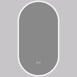 CERANO - Koupelnové LED zrcadlo Luno - 40x80  (CER-8050BD79942)