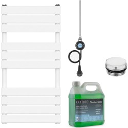 CERANO - Koupelnový elektrický radiátorový set Claude - WIFI - 300W - bílá matná - 1000x500 mm (CER-158142)