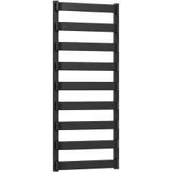 CERANO - Koupelnový radiátor Adriano - boční připojení - 520 W - černá matná - 1200x500 mm (CER-395927)