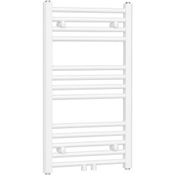 CERANO - Koupelnový radiátor Benito - středové připojení 50mm/boční - 265 W - bílá  lesklá - 700x450 mm (CER-514328)