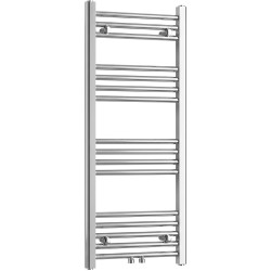 CERANO - Koupelnový radiátor Benito - středové připojení 50mm/boční - 271 W - chrom - 1000x450 mm (CER-481751)