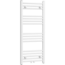 CERANO - Koupelnový radiátor Benito - středové připojení 50mm/boční - 343 W - bílá  lesklá - 1000x450 mm (CER-557302)