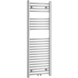 CERANO - Koupelnový radiátor Benito - středové připojení 50mm/boční - 377 W - chrom - 1200x450 mm (CER-600907)