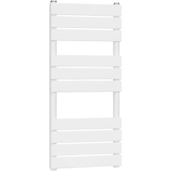 CERANO - Koupelnový radiátor Claude - boční připojení - 480 W - bílá matná - 1000x500 mm (CER-050769)